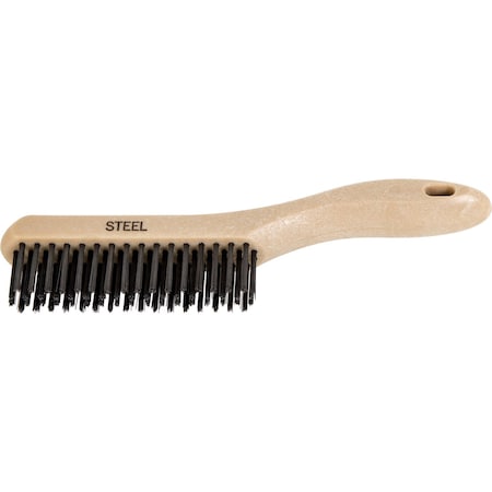 Pferd Shoe Handle Scratch Brush, CS Wire, 4"x16 85037